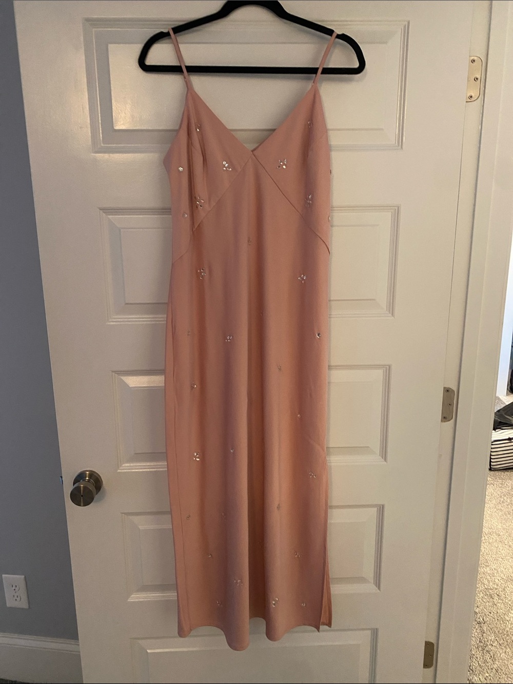 A New Day Blush Pink Slip Dress with Sequin Accents